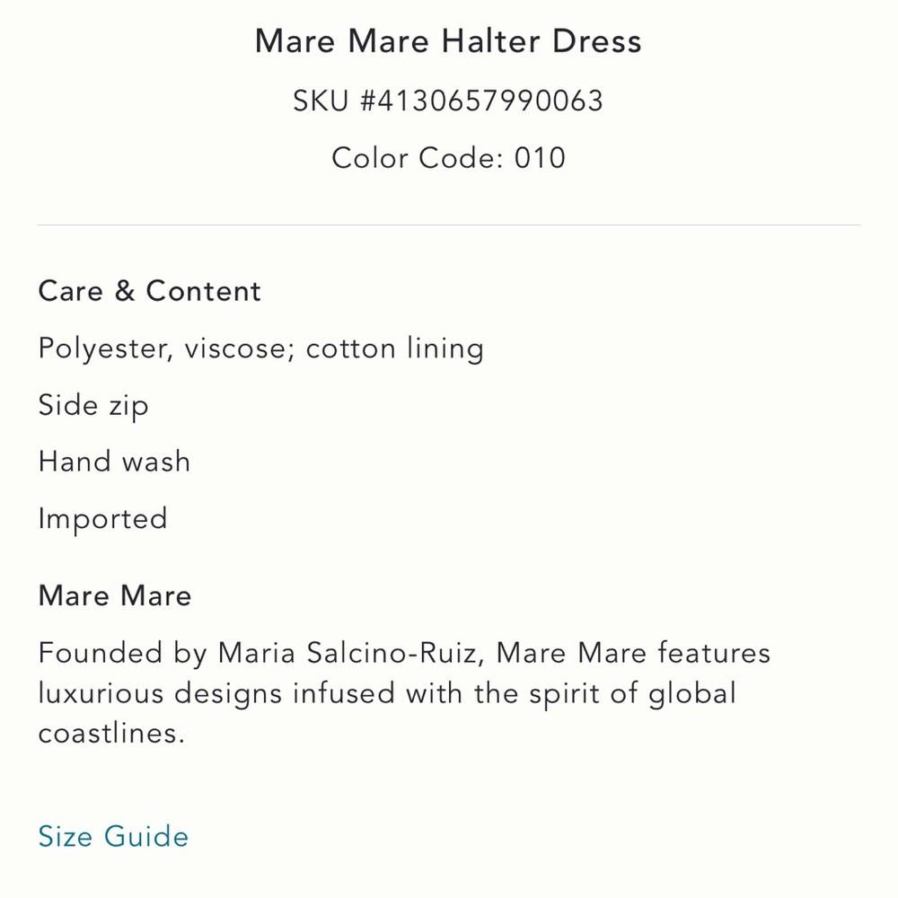 NWT Mare Mare Halter Dress from Anthropologie - Picture 8 of 11